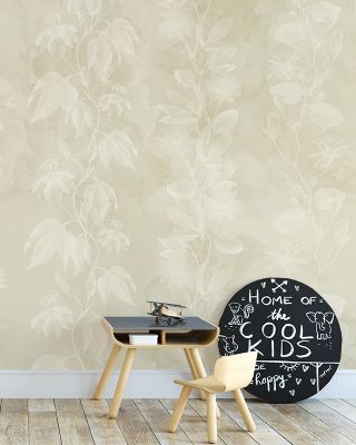Light Green Floral Wallpaper