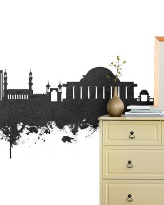 Lilongwe Malawi Skyline Black & White Wallpaper