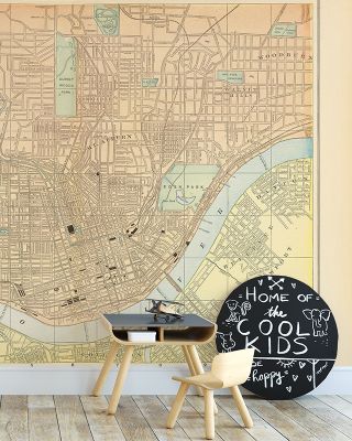 Map of Cincinnati Wallpaper