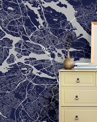 Map of Stockholm Wallpaper