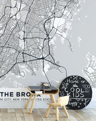 Map of The Bronx Wallpaper