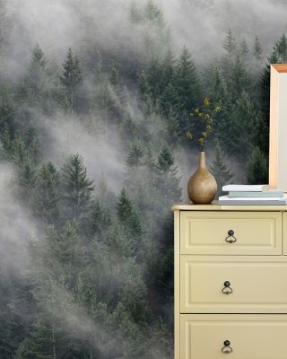 Misty Hill Side Wallpaper