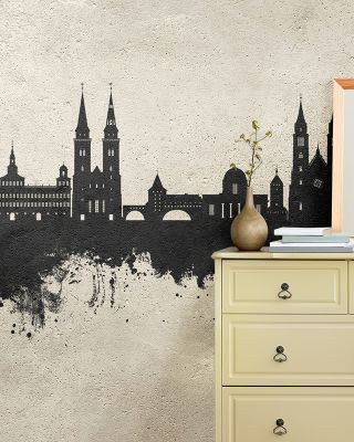 Nuremberg Germany Skyline Concrete Wallpaper