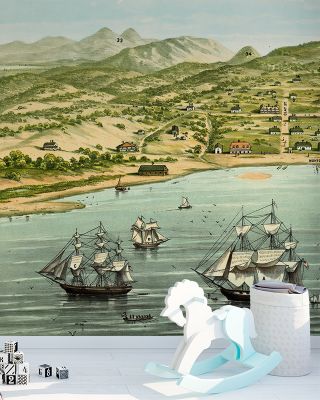 Old View of San Francisco Wallpaper