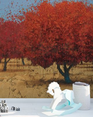 Orange Trees II Wallpaper