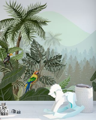 Overlooking Treetops Wallpaper