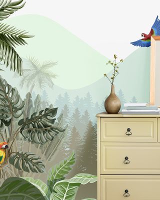 Overlooking Treetops Wallpaper