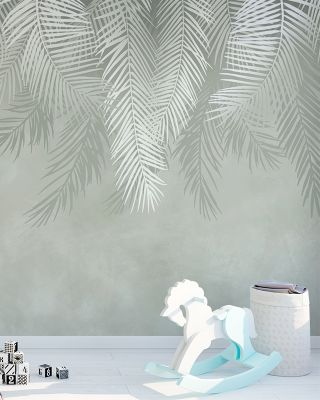 Palms Above Wallpaper Mural
