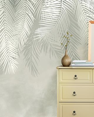 Palms Above Wallpaper Mural