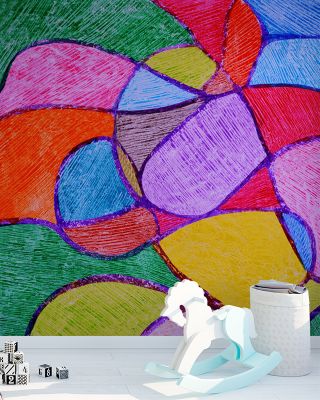 Patchwork Field Wallpaper