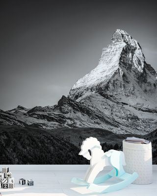Peak Matterhorn BW Wallpaper