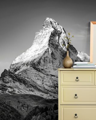Peak Matterhorn BW Wallpaper