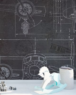 Plane Blueprint II Wallpaper