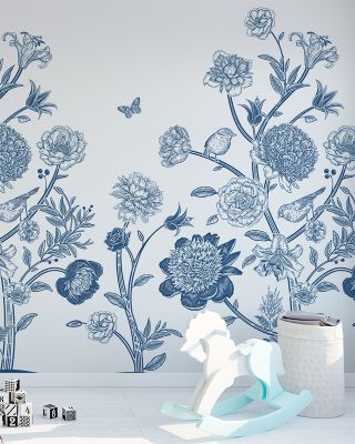 Proud Victorian Flowers Wallpaper