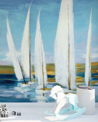 Regatta Blues Wallpaper