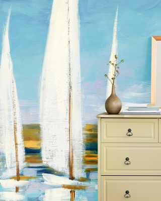 Regatta Blues Wallpaper