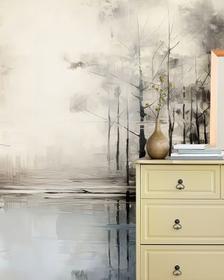 Scenic Evening Lake Wallpaper