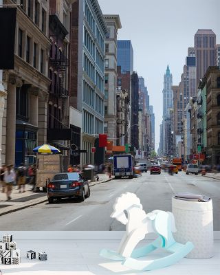 Soho Street View in Manhattan Wallpaper