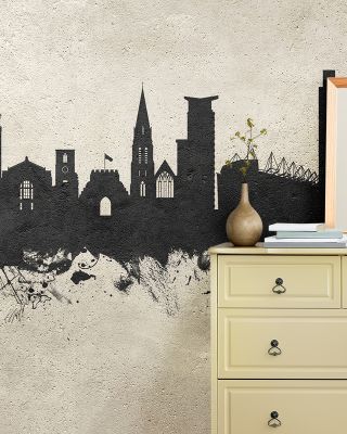 Southampton England Skyline Concrete Wallpaper