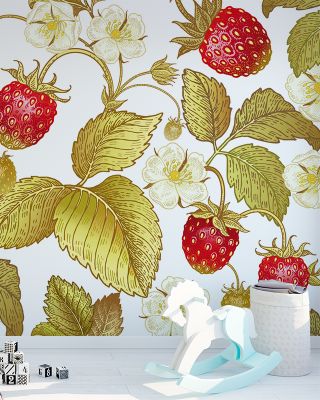 Strawberry Field Wallpaper Mural