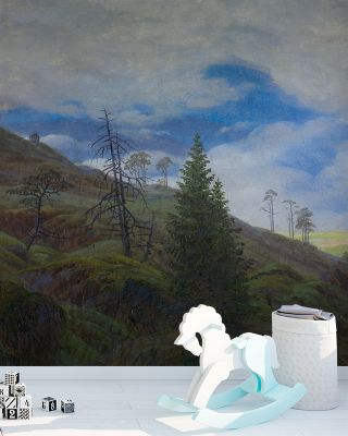 Sunburst in the Riesengebirge Wallpaper