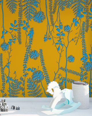 Tiny Garden Saffron Wallpaper