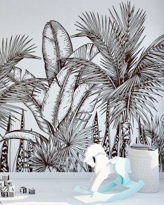 Tropical Palm Forest Wallpaper