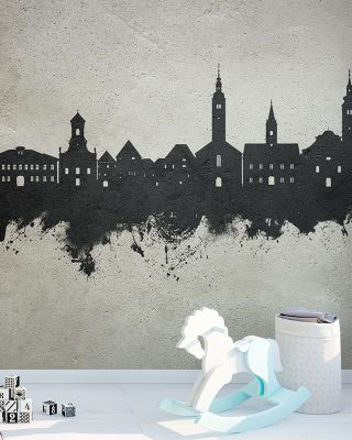 Varaždin Croatia Skyline Concrete Wallpaper