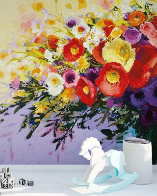 Wild and Flowery Wallpaper Mural