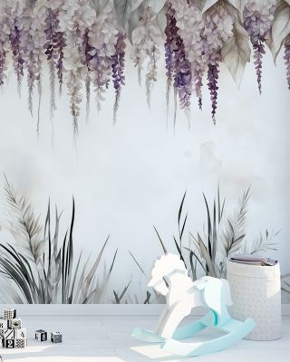 Wonderful Wisteria Soft Wallpaper