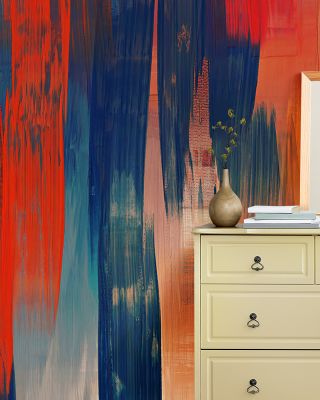 Abstract Study In Red Wallpaper