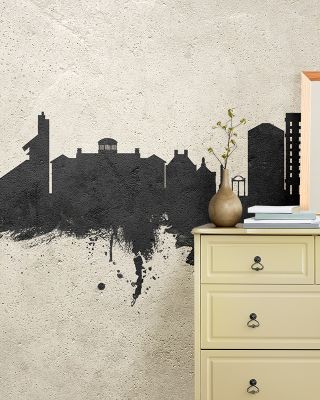 Athens Georgia Skyline Concrete Wallpaper