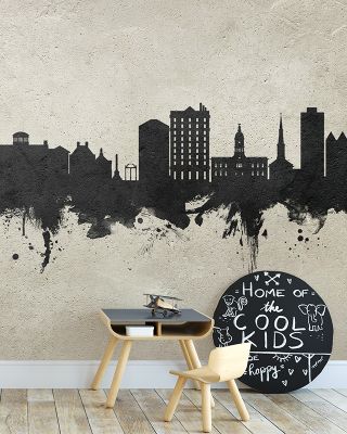 Athens Georgia Skyline Concrete Wallpaper