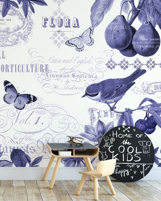 Botanical Blue I Wallpaper