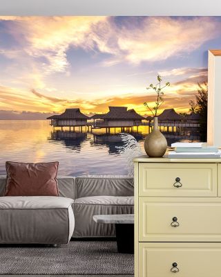 Bungalow Sunset Wallpaper
