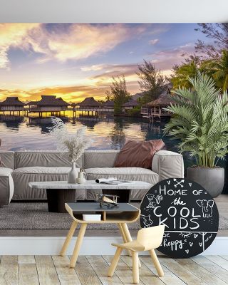 Bungalow Sunset Wallpaper