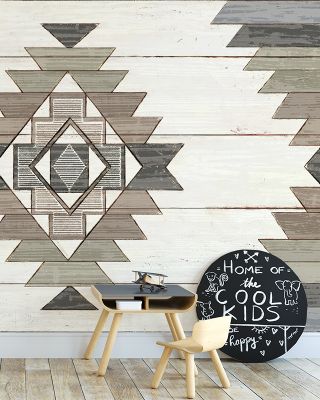 Cabin Life X Neutral Wallpaper