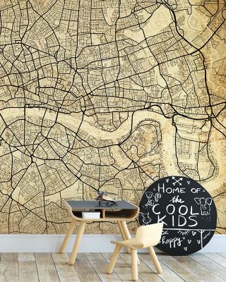 Central London Vintage Wallpaper