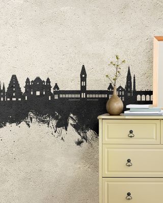 Chennai Skyline India Concrete Wallpaper