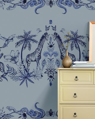 Chimera Animals, Blue Wallpaper