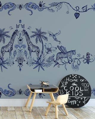 Chimera Animals, Blue Wallpaper