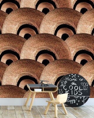 Deco Scales Bronze Wallpaper