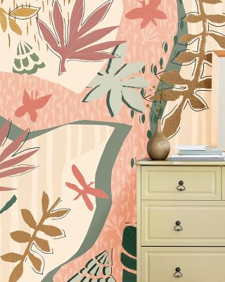 Desert Flair Pink River Wallpaper