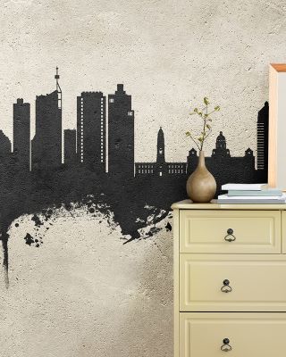 Durban South Africa Skyline Concrete Wallpaper