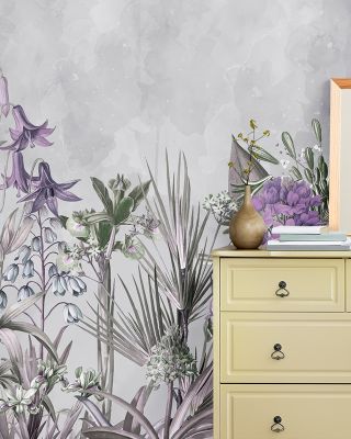Field of Dreams Lilac Wallpaper
