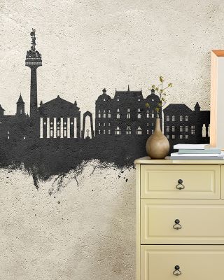 Galaţi Romania Skyline Concrete Wallpaper