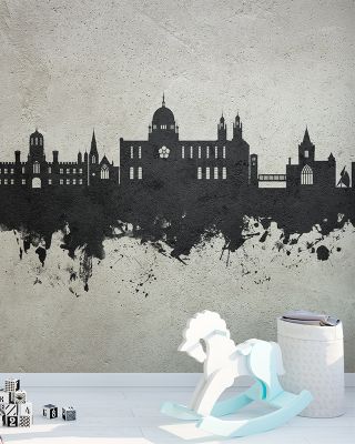 Galway Ireland Skyline Concrete Wallpaper