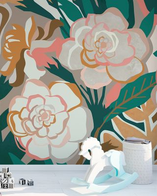 Gardenia Garden Wallpaper