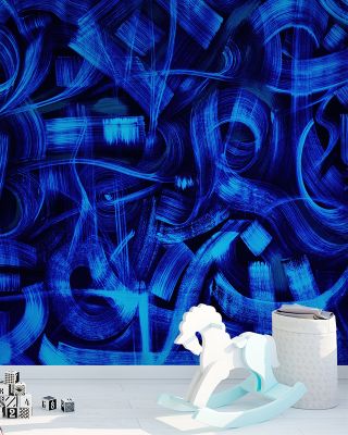 Gestures, Intense Blue Wallpaper
