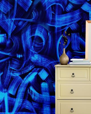 Gestures, Intense Blue Wallpaper